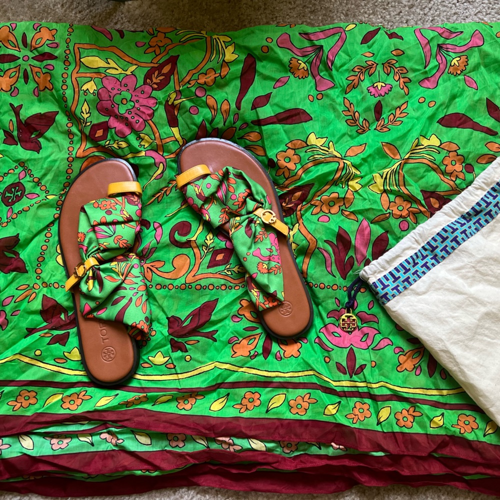 Tory Burch Multicolor Floral Sandals